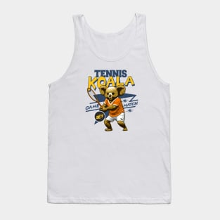 Tennis Koala bear game set match Tank Top